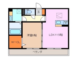 ブリーゼ　B棟の物件間取画像